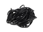 16.8m x 6mm Flexible PE Polyethylene Spiral Cable Wire Wrap Tube Black