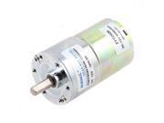 DC 12V 50RPM 6mm Shaft Dia Cylindrical Magnetic Electric Geared Box Motor