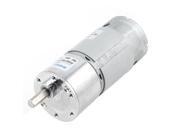 DC 24V 300RPM 6mm Shaft Dia Cylinder Magnetic Electric Geared Box Motor