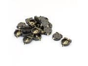 20Pcs PCB Surface Mouting CR1220 Button Cell Battery Holder Coffee Color