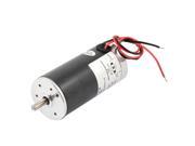 DC 24V 4000 RPM Speed 8W 5mm Dia Shaft Wired Connector Metal Electric Motor