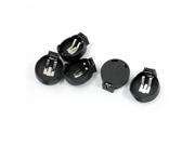 5Pcs CR2477 Lithium Coin Cell Button Battery Holder Socket Connector Black