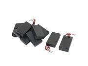 10 PCS ON OFF Switch Black Shell 3 x AAA 1.5V Battery Holder Case Storage Box