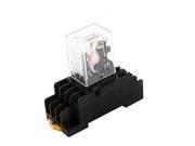AC 220 240V Coil 4PDT 14 Pin Red LED General Purpose Power Relay w Socket