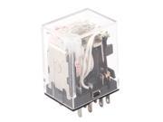 DC 24V Coil 4PDT 14 Pin Red LED Lamp General Purpose Power Relay