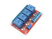 DC 12V 4 CH High Low Level Trigger Optocoupler Shielded Relay Module Board