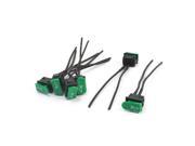 6pcs 1P1T SPST Green Horn Button Momentary Wired Rocker Switch 12V