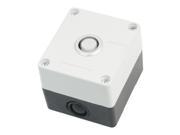 Warm White Light SPDT 5 Pin Momentary Push Button Station Switch Box AC 220V 5A
