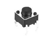 Black 4 Pins DIP SPDT Momentary Tactile Tact Pushbutton Switch 6mm x 6mm x 5mm