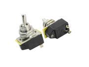SPST ON OFF 2 Position Circuit Control Toggle Switch AC 110V 4A Black 2pcs