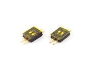 2 Pcs 4 Pins 2 Positions 1.27mm Spacing PCB SMT SMD DIP Switch