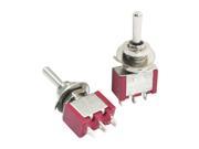 2pcs AC 5A 120V SPDT 3 Position ON OFF ON Power Control Toggle Switch