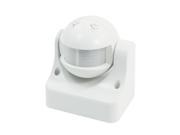 AC 220V 240V 12M Rotary Head White Plastic Infrared Motion Sensor Switch