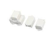 5pcs Gray Plastic Project Power Protector Case Junction Box 55x39x27mm