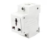 AU EU UK US Plug AC 250V 10 16 Amp 35mm DIN Rail Electrical Digit Modular Socket