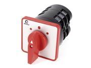 500V 16A 2 Pole 3 Positions Rotary Cam Universal Changeover Switch LW5 16 3