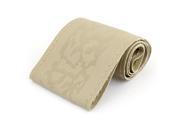 Vehicle Beige Faux Leather Hand Sewing Steering Wheel Cover Protector Needle Set