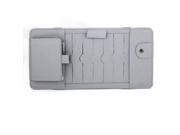 Unique Bargains Internal Sun Visors Curium Gray 14 Compartments Car CD Case Holder