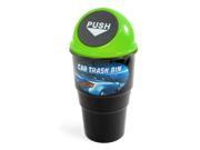 Vehicle Car 20cm Long High capacity Rubbish Garbage Dust Can Black Green