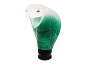 Car Vehicle Green White Plastic Decoration Snake Head Gear Shift Knob Car Vehicle Green White Plastic Decoration Snake Head Gear Shift Knob