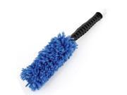 Black Nonslip Plastic Handle Car Air Conditioner Clean Brush Blue 29cm Long