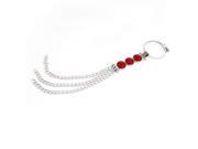 Car Anti Static Strap Earth Belt Ground Wire Red Silver Tone 42cm Long