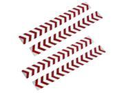 Arrows Pattern Security Auto Car Reflective Stickers Red White 4 Pcs