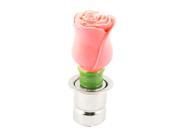 7cm Length Rose Design DC 12V Cigarette Lighter Plug Light Pink for Car