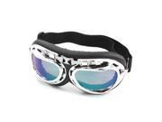 Motorbike Black Frame Colored Lens Glasses Mirror Sunglasses for Men