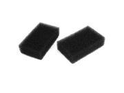 Pair Car Black Retangkle Suction Sponge Washing Cleaning Pad 16 x 10 x 4.5cm