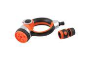 Car Black Orange Grip Water Gun Sprayer w Hose Nozzle Adapter