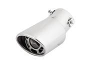 Unique Bargains Auto Stainless Steel Exhaust Muffler Silencer Pipe Tip 60mm for EPICA