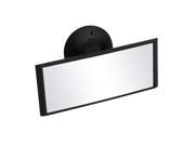 13cm Length Black Plasic Frame Blind Spot Rear View Mirror w Suction Cup for Car