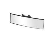 27.5 x 8cm Black Plastic Frame Clip Mount Curved Rear View Mirror for Car