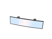 JDM 300mm Wide Anti Glare Blue Tint Curve Clip On Rear View Mirror Fit All Car