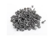 100PCS Car Interior Push in Expanding Screw Plastic Rivets Gray for 7mm Hole