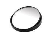 Unique Bargains Black Shell 3.2 Dia Stick On Round Convex Car Blind Spot Mirror