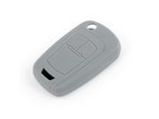 Gray 3 Buttons Soft Silicone Vehicle Car Remote Key Holder Cover Case for Buick