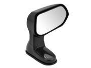 Van Car Plastic Shell Rotatable Sideview Assistant Mirror Black