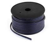 Blue Black 50M 164Ft Long Horn Speaker Wire Cord Coil for Home Car Audio