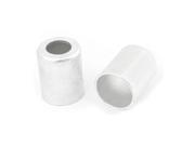 Unique Bargains 2PCS 1.1 Diameter Silver Tone Aluminum Cylinder Pipe Joint Fitting Sleeve