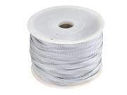 100m x 10mm Silver Tone White Auto Audio Sleeving Braided Polyester Cable Cover