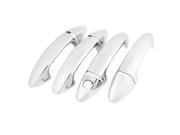 4pcs Silver Tone Plastic Chrome Plated ABS Door Handle Cover for New Ford Fiesta