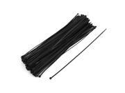 250 Pcs Adjustable Black Nylon Toothed Auto Car Push Cable Zip Tie