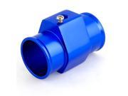 38mm Diameter Water Temperature Radiator Hose Joint Pipe Blue w 2 Clamps