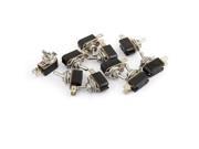 Unique Bargains 10 x AC 6A 125V 3A 250V ON OFF SPST 2 Position Terminals Toggle Switch
