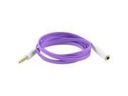 1M Long 3.5mm Female to 3.5mm Male Jack Headphone Flat Extension Cable Purple