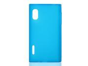 Blue Soft Plastic Protective Case Cover for LG optimus L5 E610 E615
