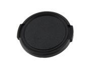 Camera Black Clip On Protective Front Lens Cap Cover 49mm