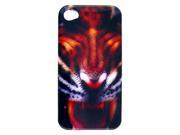 Tiger Head Print Hard Plastic Smooth Back Cover for iPhone 4 4G